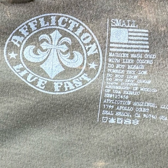Affliction Women’s Graphic Short Sleeve Distressed T-Shirt- S / 2XL -NWT - Picture 12 of 12